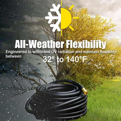 FangFarm all season UV-resistant hose maintains flexibility in heat and cold