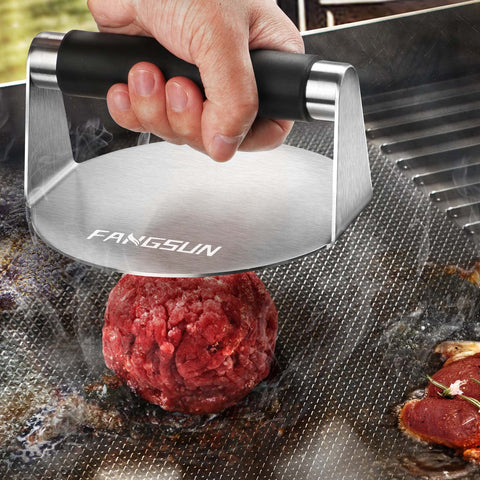 FANGSUN burger press beside fresh ingredients ready to cook