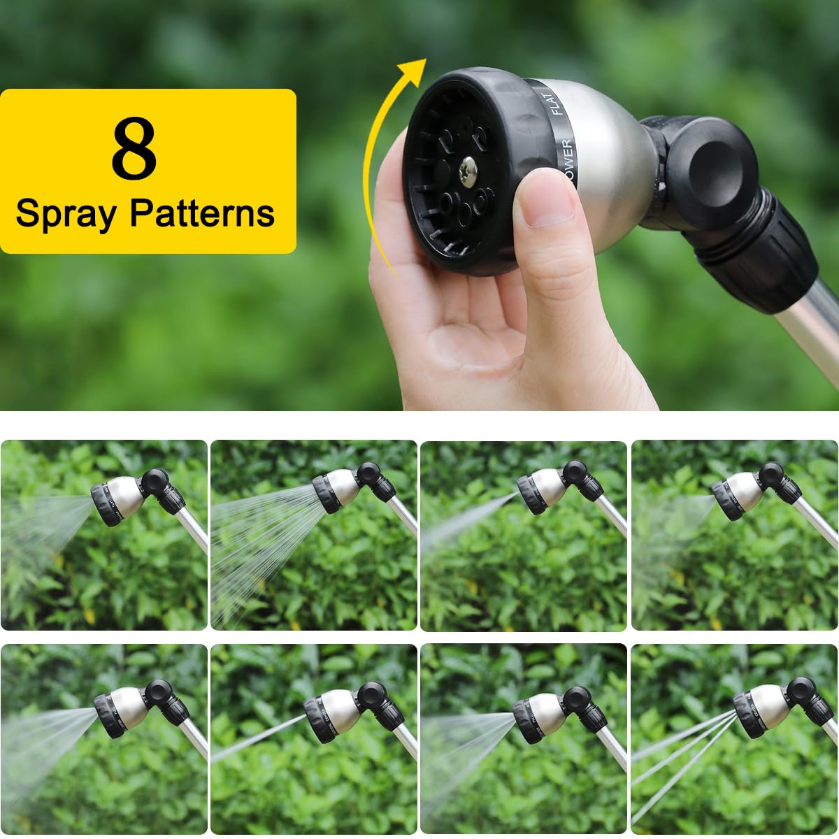 FANHAO textured grip diamond handle helps secure grip when wet.