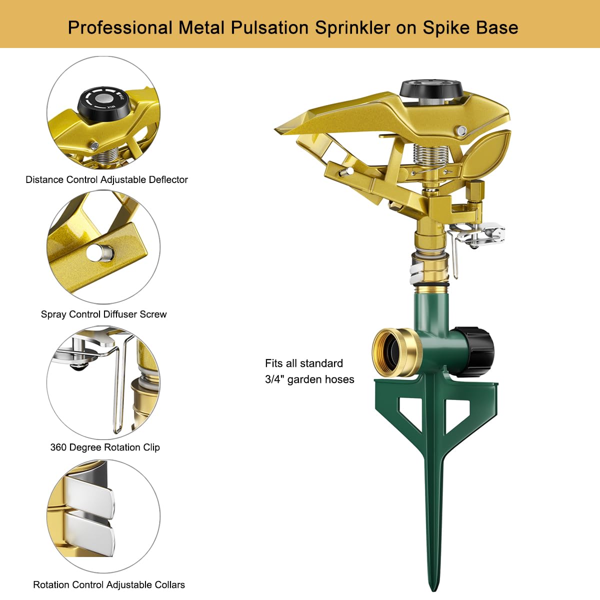 FANHAO 360-degree adjustable spray pattern for customized coverage