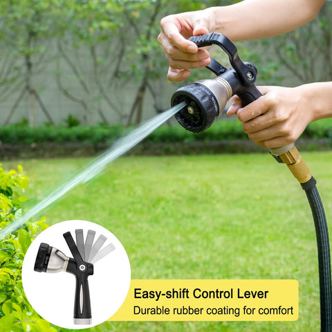 FANHAO 8-pattern dial shown for versatile garden spray.