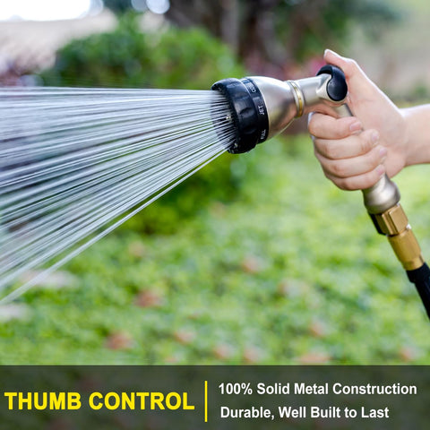 FANHAO 8-pattern nozzle provides versatile watering options for plants and cleaning.