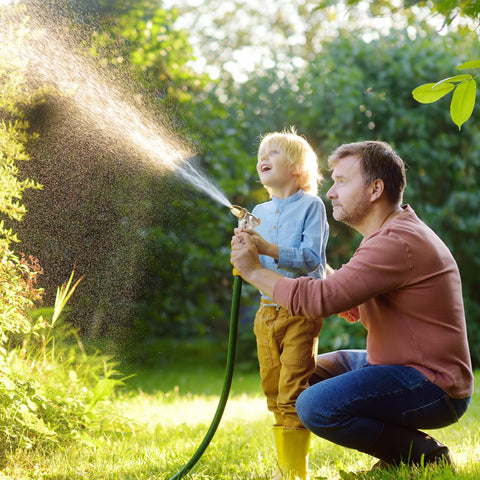 FANHAO nozzle ideal for car washing patios and garden cleanup.