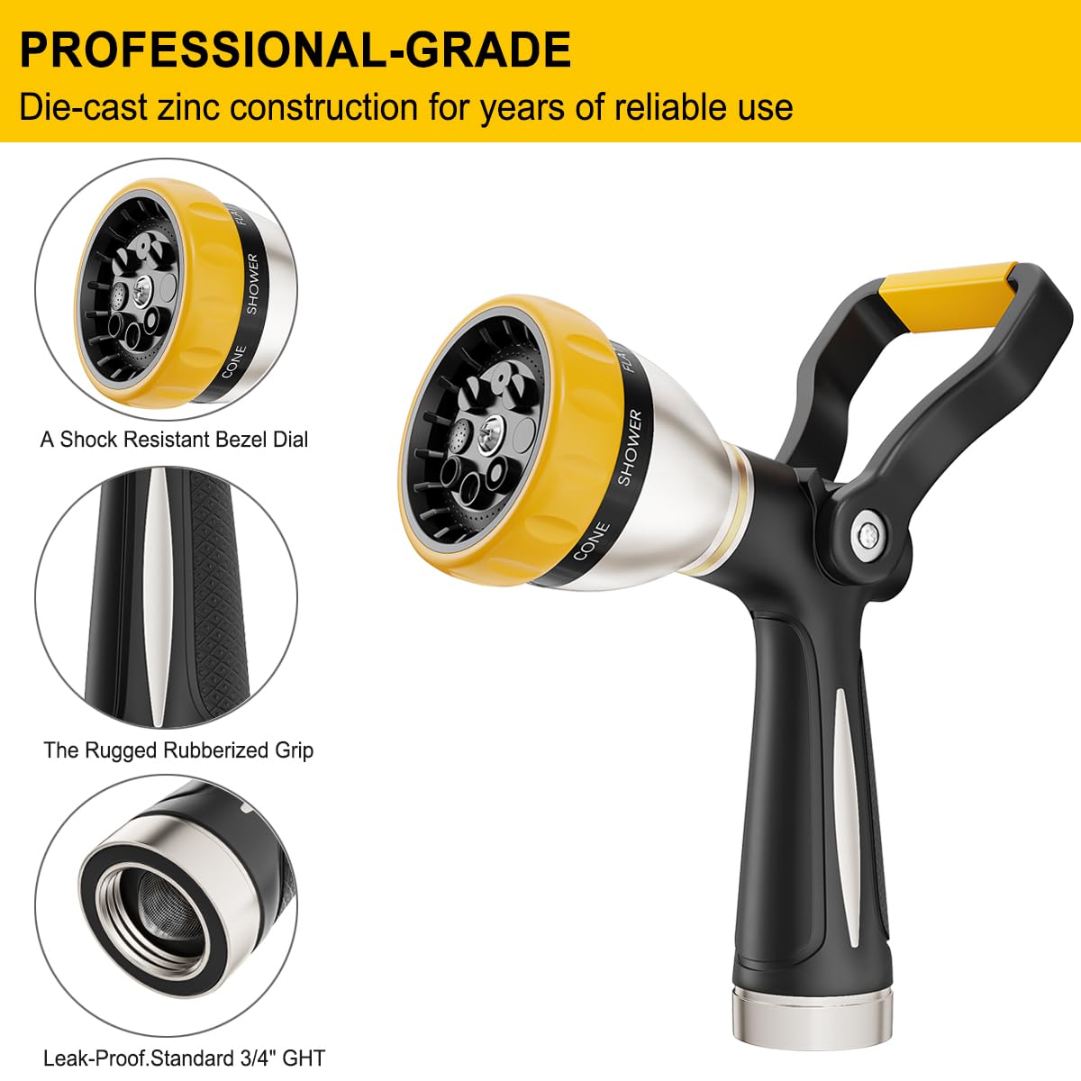 FANHAO ergonomic non-slip grip enables comfortable spraying.