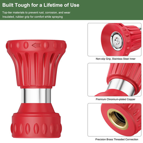 FANHAO Fireman-Style Nozzle leak-proof connection ensures a spill-free setup.