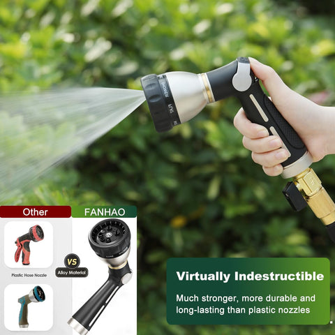 FANHAO fits all standard garden hoses with no adapters required
