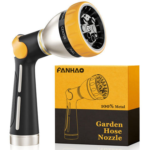 FANHAO garden hose nozzle with metal construction for lasting durability.
