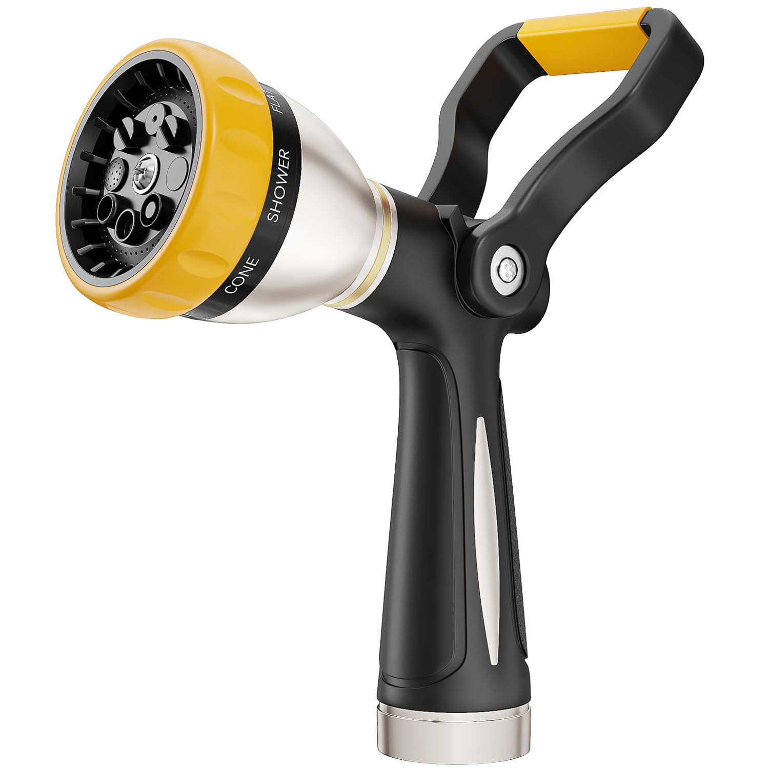 FANHAO heavy-duty fireman nozzle side view with lever for precise control.