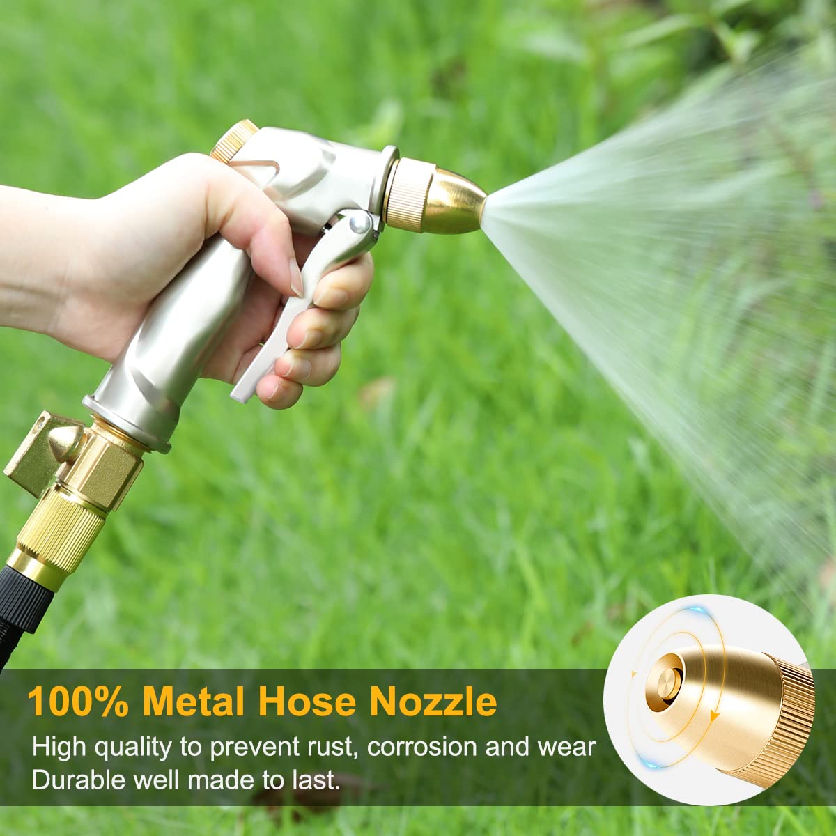 FANHAO heavy-duty metal nozzle built to withstand tough outdoor use