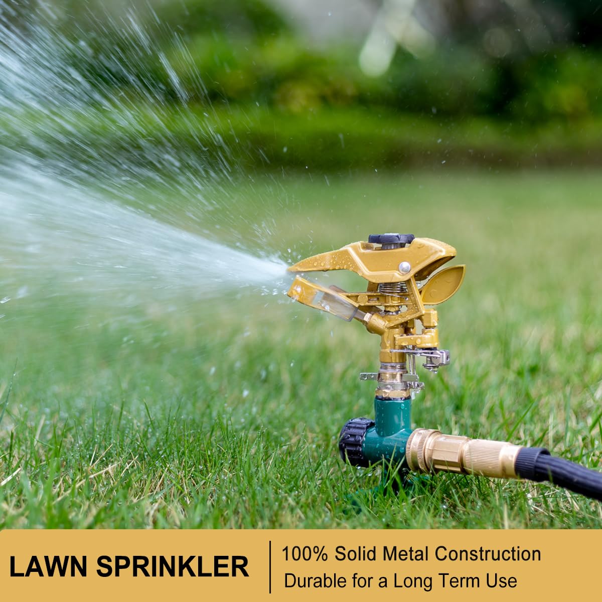 FANHAO metal impulse sprinkler head offers durable yard coverage