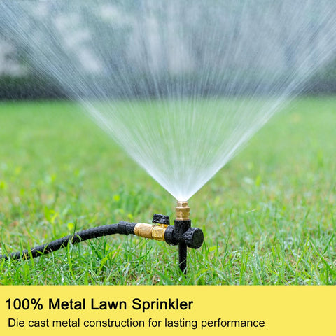 FANHAO sprinkler base in zinc alloy provides stable support for steady watering.