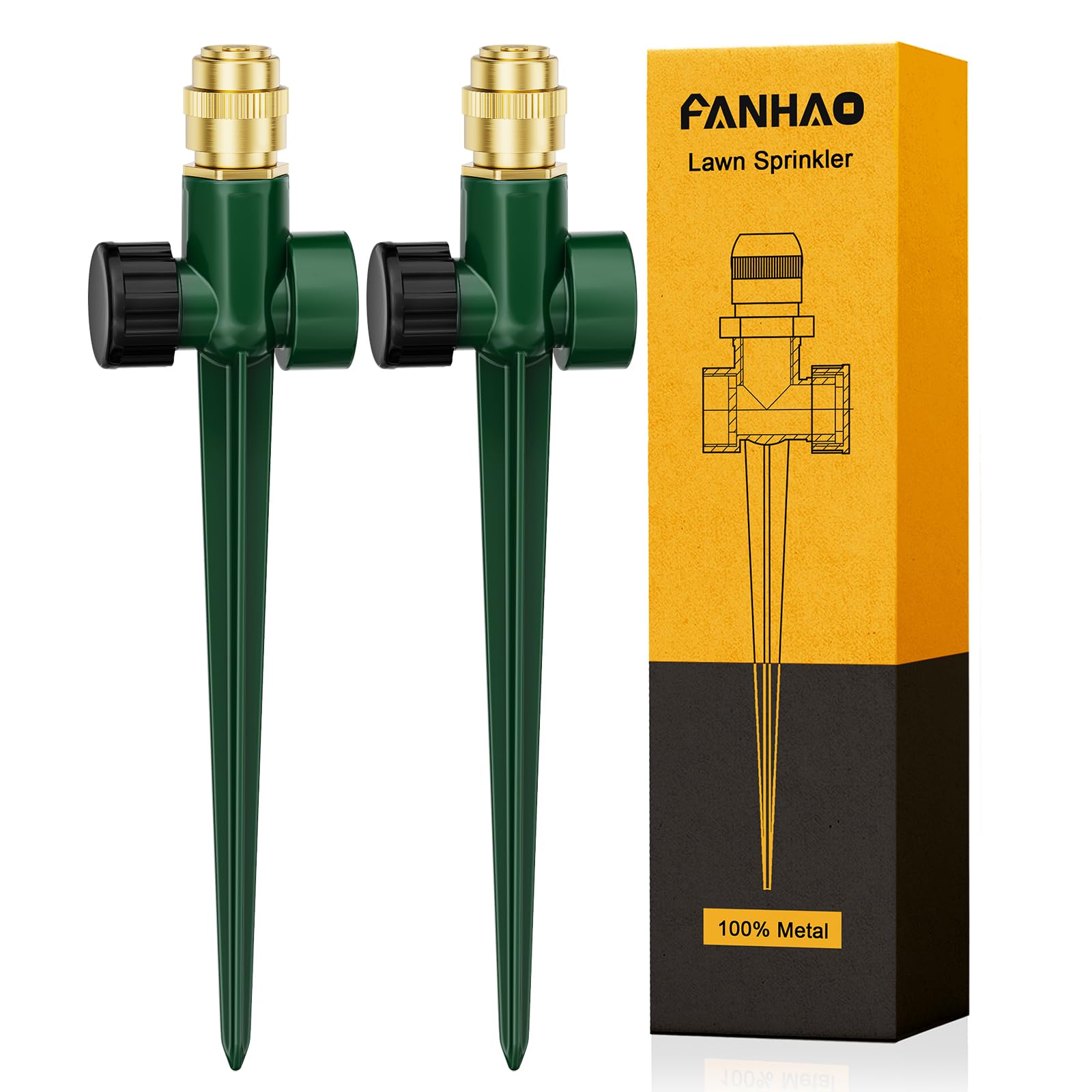 FANHAO metal lawn sprinkler head for durable, even lawn coverage