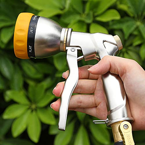 FANHAO multi-use nozzle ideal for garden watering, pet washing, and car cleaning.