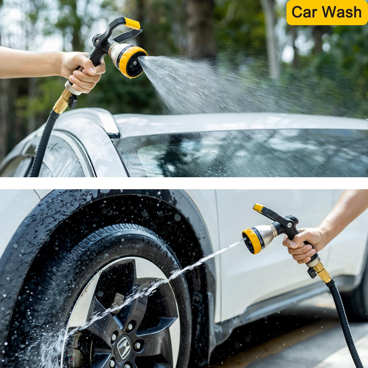 FANHAO multi-use nozzle ideal for car washing and garden care.