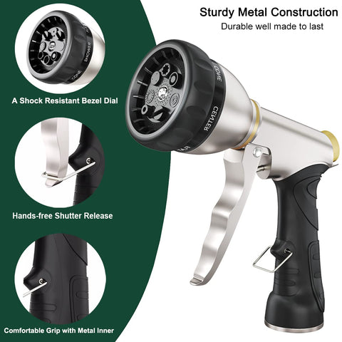 FANHAO nozzle pattern selection demonstrates seven spray options.