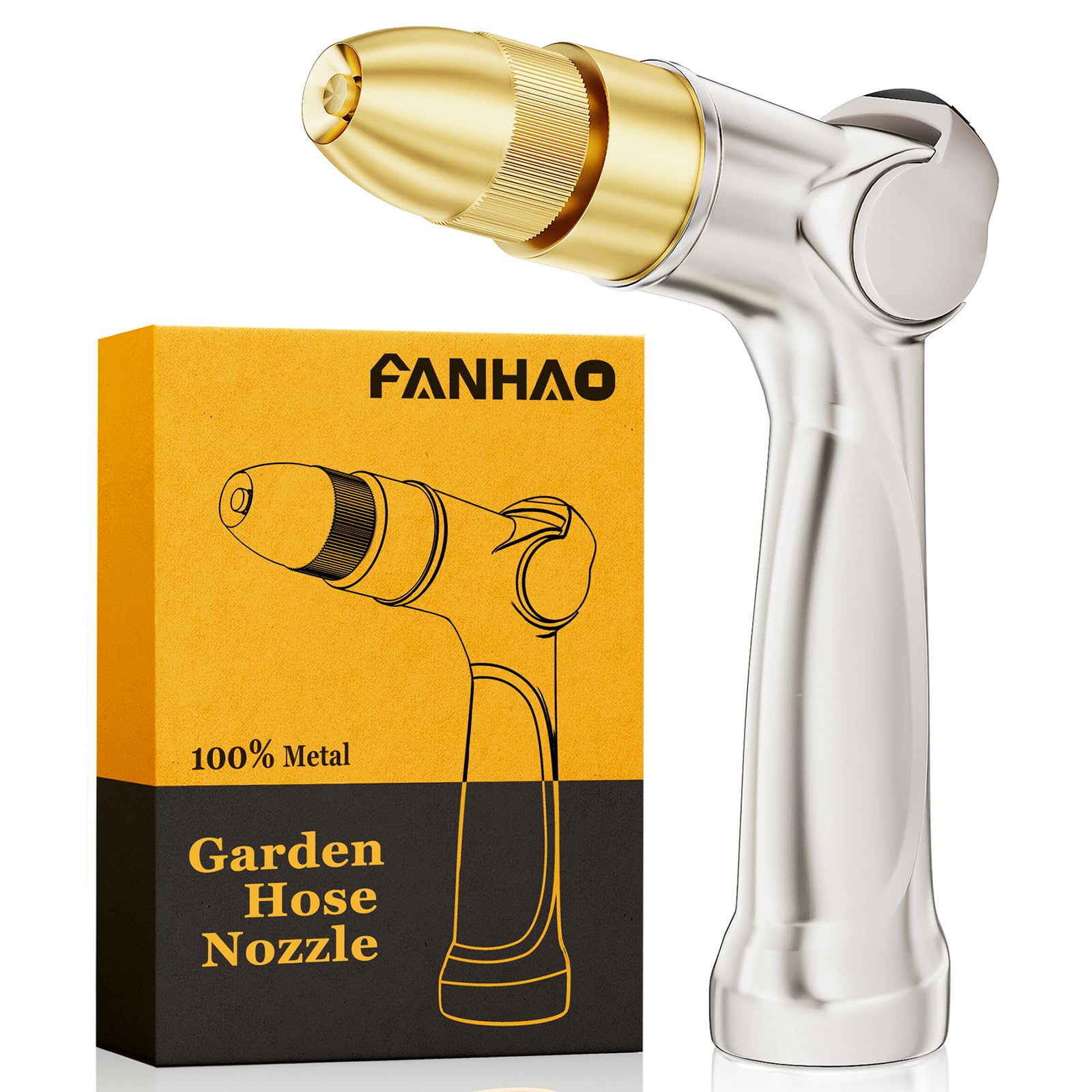 FANHAO nozzle with metal body demonstrates durability for outdoor spraying