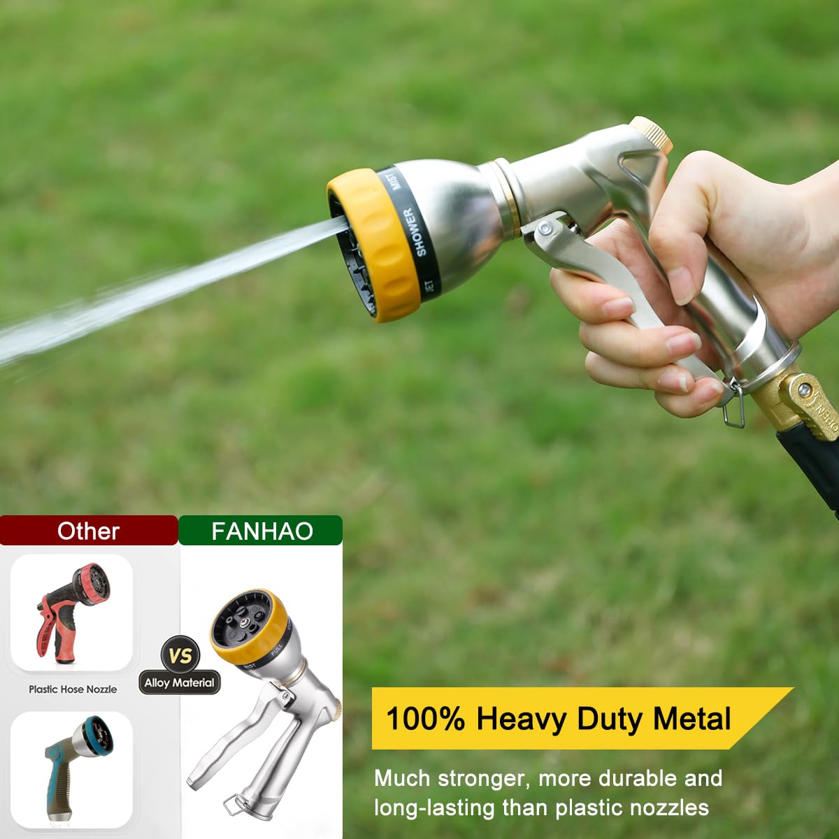 FANHAO soft shower pattern for gentle plant watering