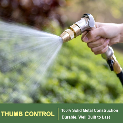 FANHAO thumb-control nozzle in action offering effortless one-finger flow adjustment