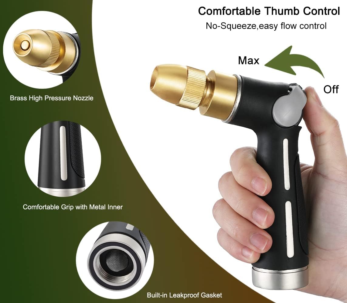 FANHAO thumb flow-control nozzle for precise water flow