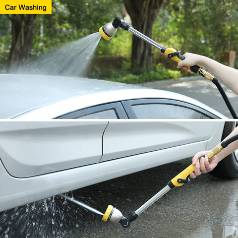 Aluminum and zinc alloy construction delivers lightweight durability.