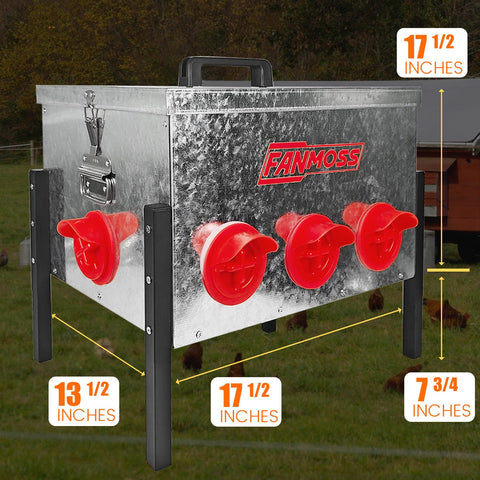 Fanmoss adjustable legs photo highlights customizable coop setup.