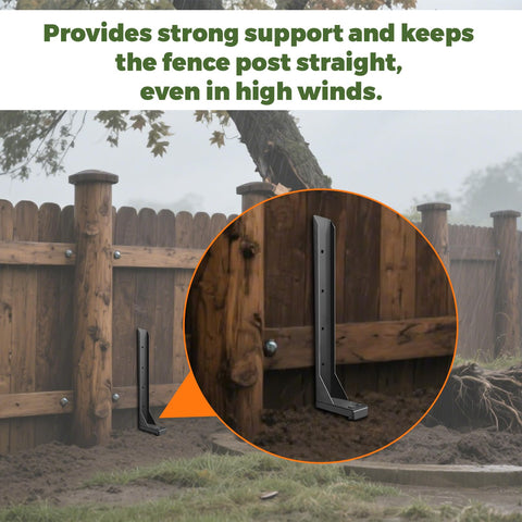 Galvanized screws with kit provide secure attachment to existing posts.