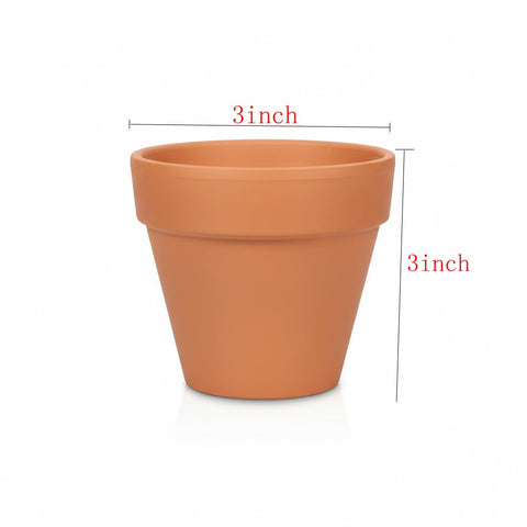 FANOBL terracotta pot with smooth finish ideal for crafts and decor.