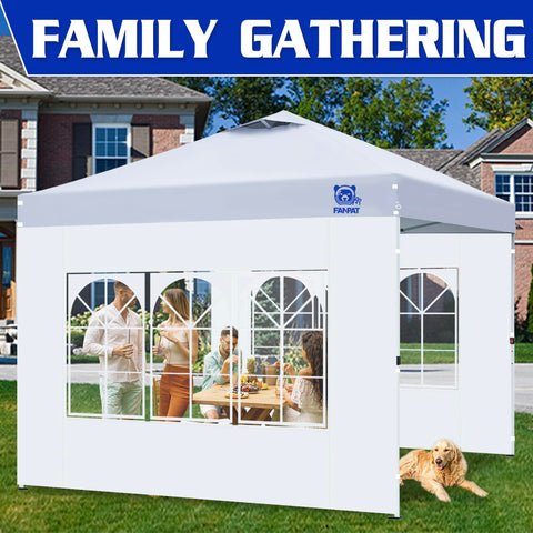 FANPAT outdoor event sidewall ideal for weddings and picnics.