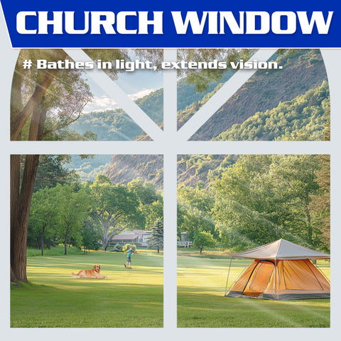 FANPAT 210D fabric sidewall resists rain for longer outdoor use.