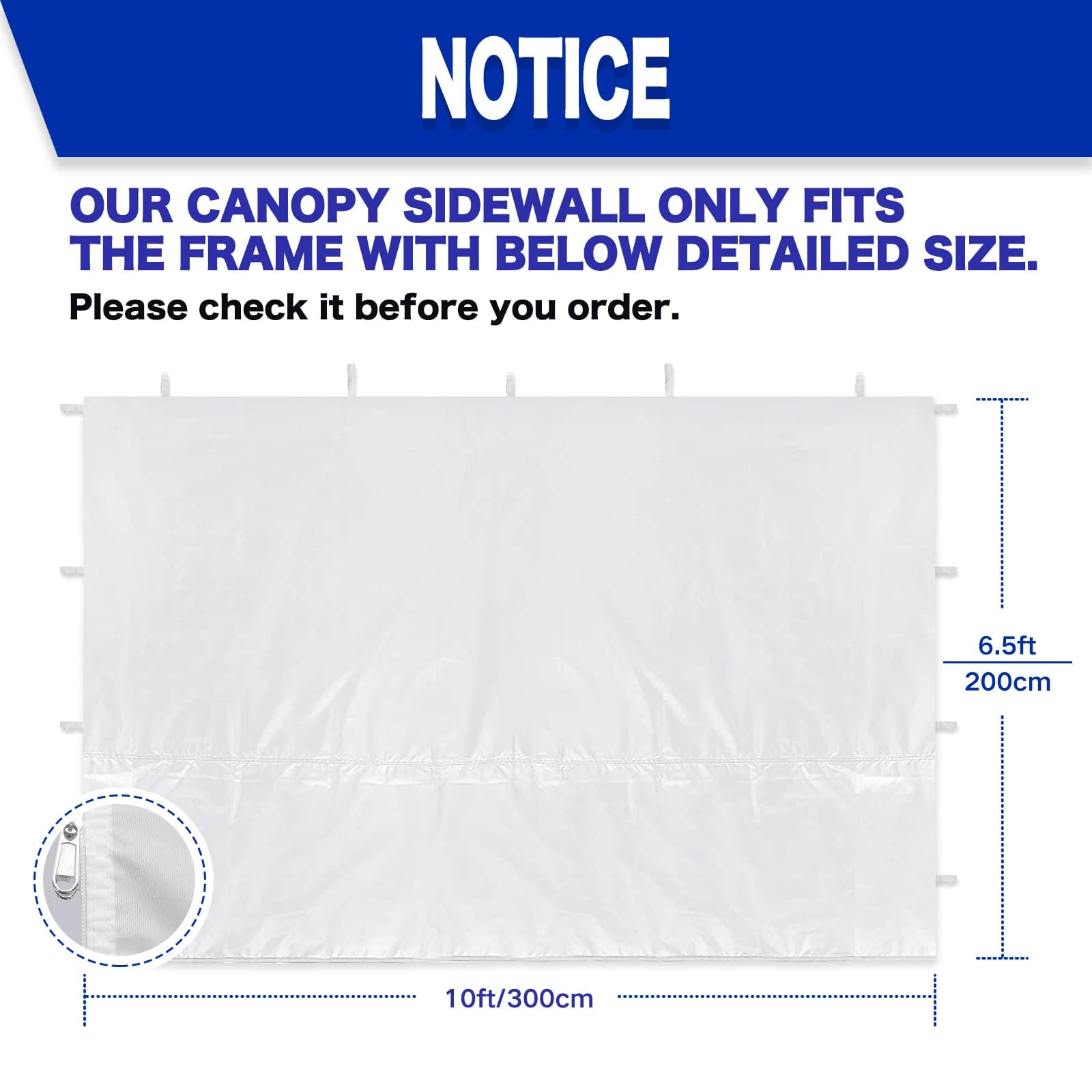 Fanpat blue sidewall panel back view protects from light rain