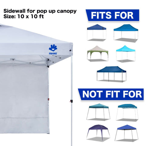 Fanpat blue sidewall with reinforced seams for durability