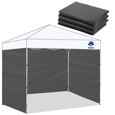 Fanpat instant canopy sidewall front view for waterproof protection