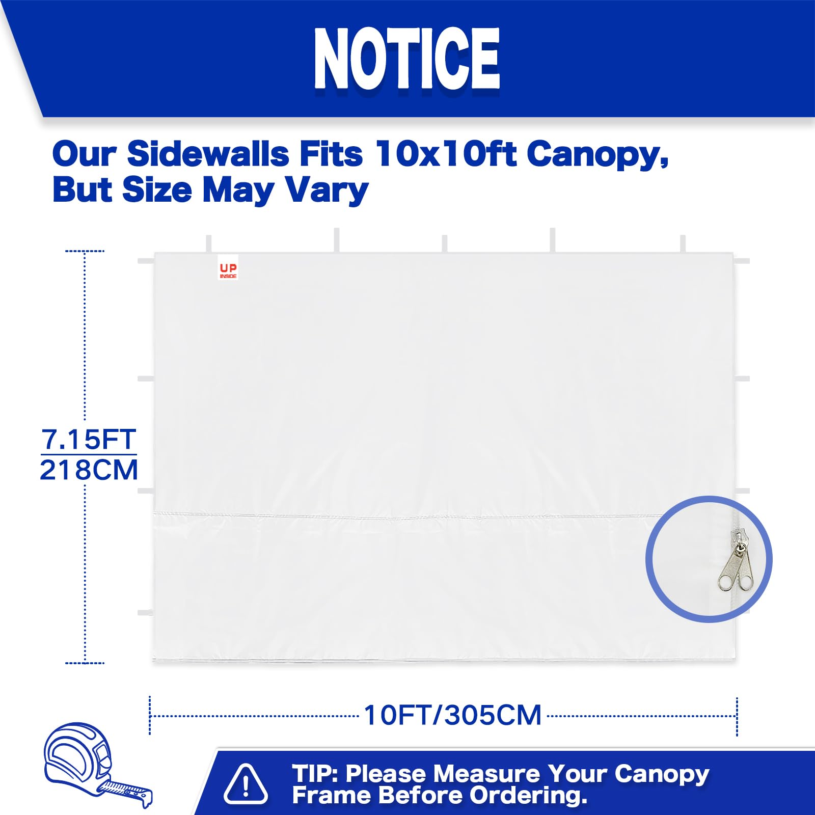 FANPAT sidewall with waterproof 210D fabric keeps the setup dry in light rain.