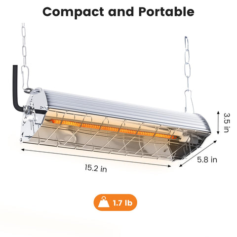 Fanspex 600W heater in a greenhouse maintaining stable temperatures for plants