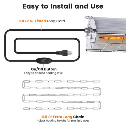 Close-up of Fanspex 600W heater metal body showing durable design