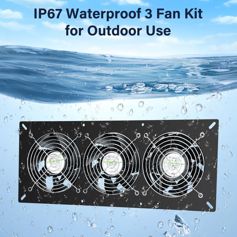Fanspex IP67 waterproof fan designed for rugged outdoor use
