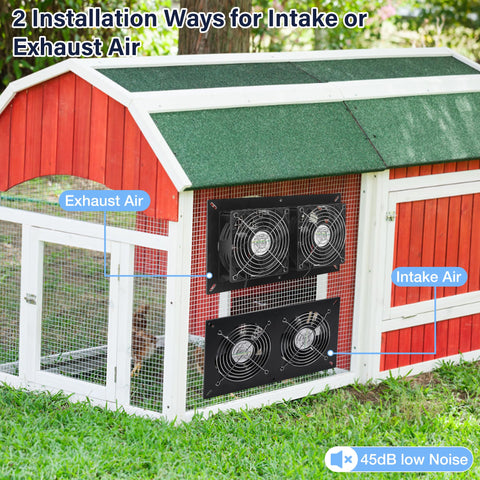 Fanspex Solar 2 Fan Kit greenhouse setup for better air movement