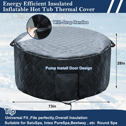 Fantang hot tub cover close-up of waterproof and UV-resistant fabric.