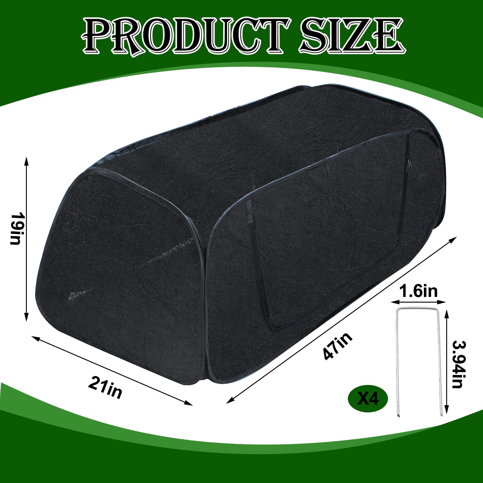 Fantang raised bed shade tent open enables quick access for watering.