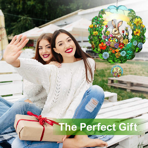 FANTAART Easter garden decor hangs easily on patios, fences, or trees