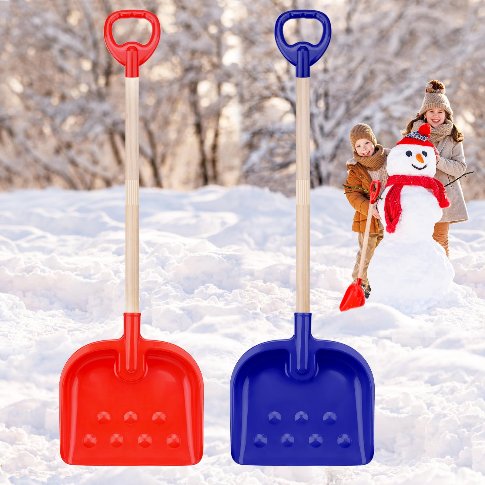 Fantasyon kids snow shovel 30-inch assembly for quick setup and shared family play