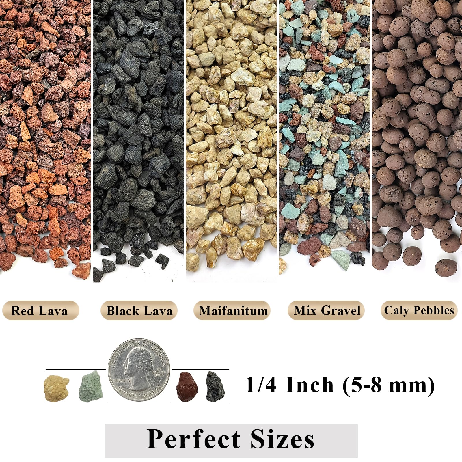 FANTIAN lava rocks for aquarium substrate aids filtration and moisture balance
