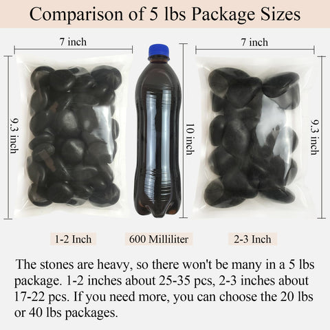 FANTIAN black river pebbles polished sheen ideal for garden paths