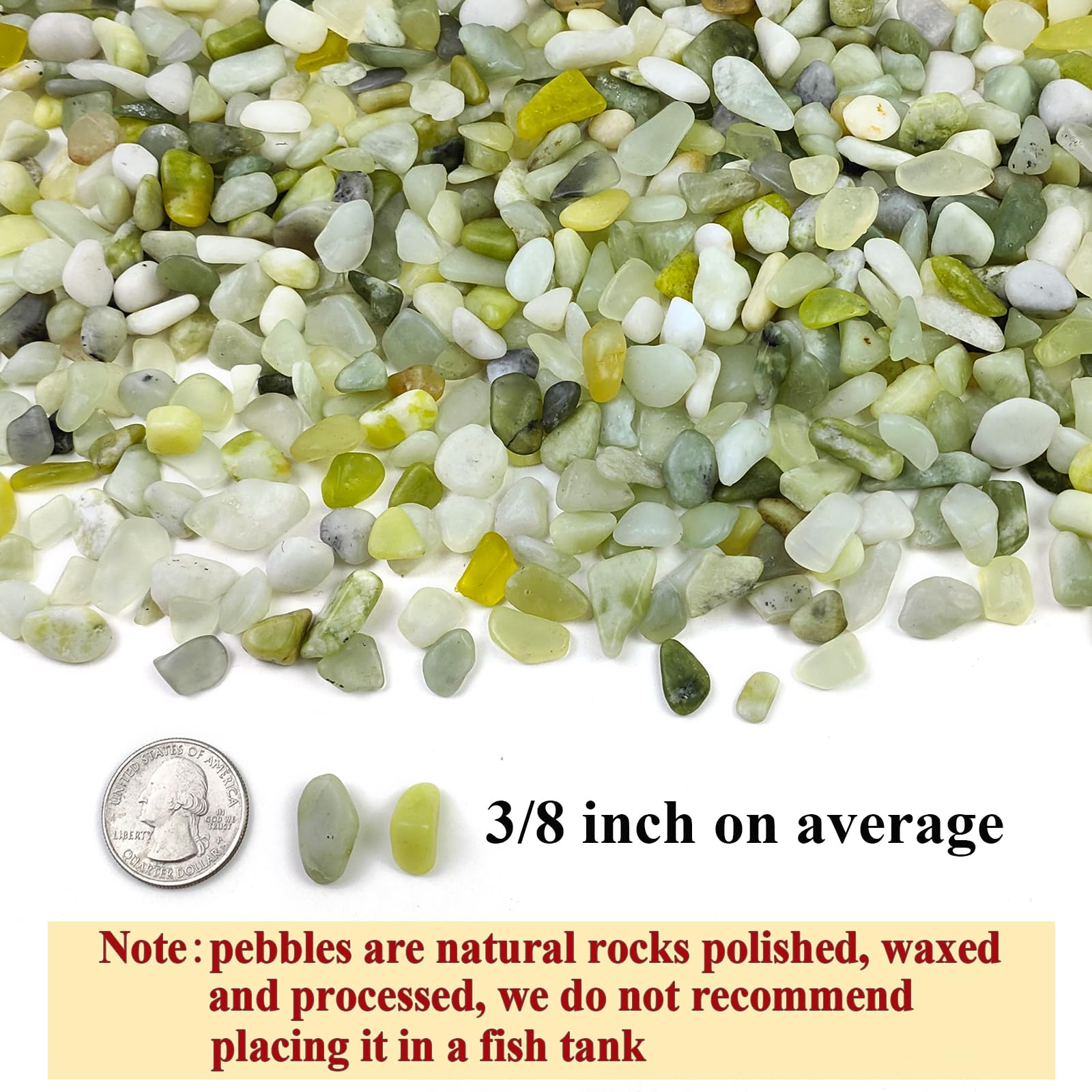FANTIAN jade gravel 3/8 inch ideal for succulent toppers and drainage.