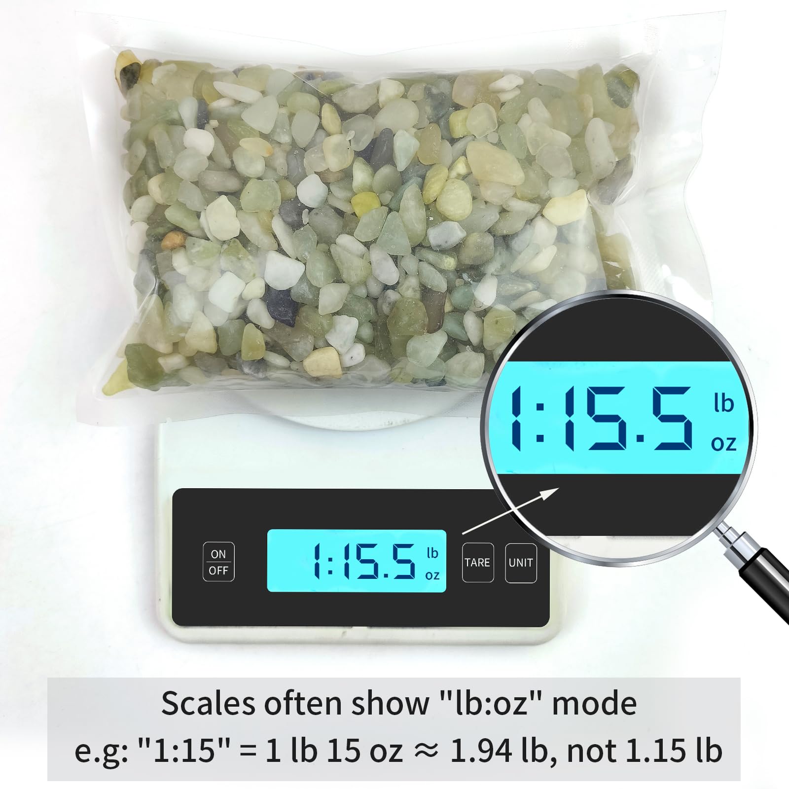 FANTIAN jade pebbles help retain moisture and reduce soil splash during watering.