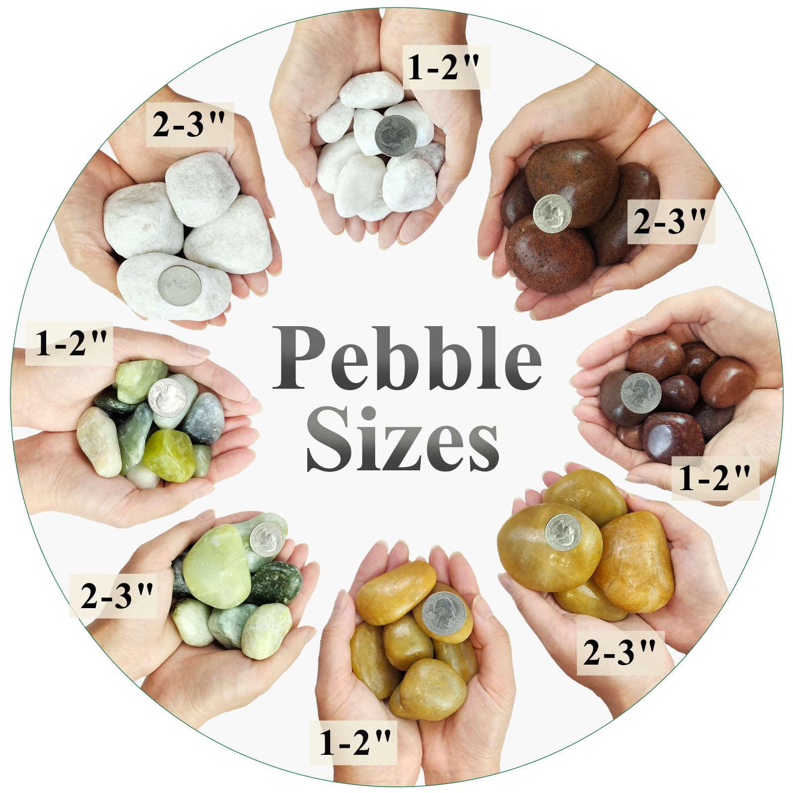 FANTIAN jade pebbles for succulents improve soil moisture balance