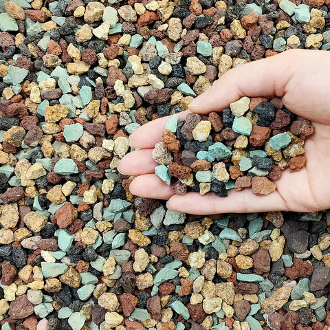 FANTIAN lava rock 5-8 mm particles provide drainage and airflow