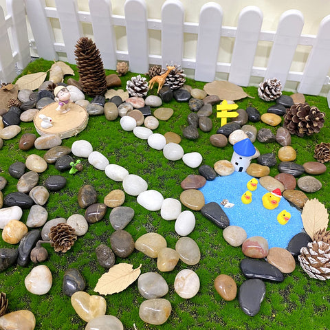 FANTIAN outdoor decorative pebbles line pathways for barefoot-friendly, smooth stepping.