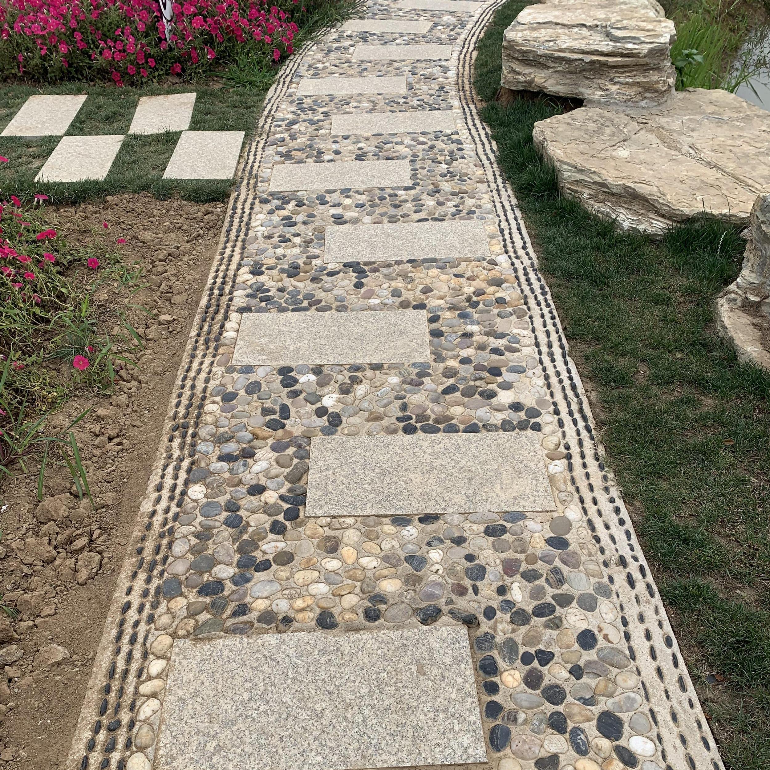 FANTIAN polished river rocks for garden beds enhance drainage and visual appeal.