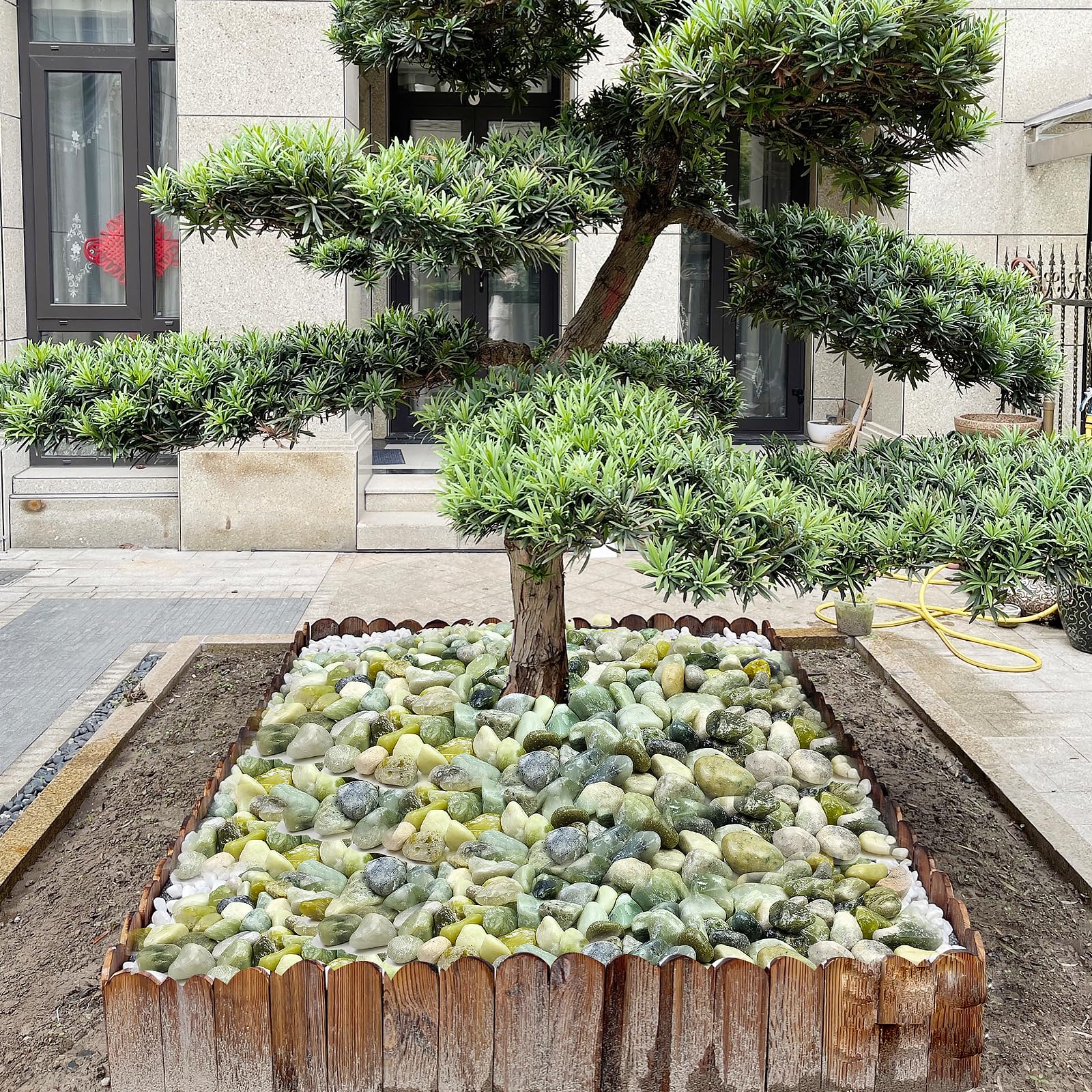 FANTIAN plant rocks provide drainage and stability for potted plants